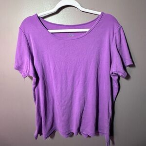 Only Women's Purple Short Sleeve Tee